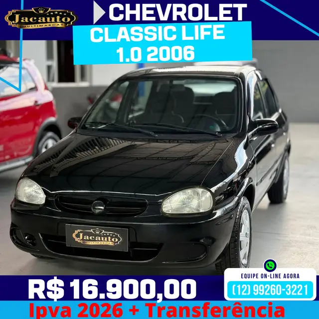 Carro Chevrolet Classic 2006 Corsa Sedan  Life 1.0 VHC