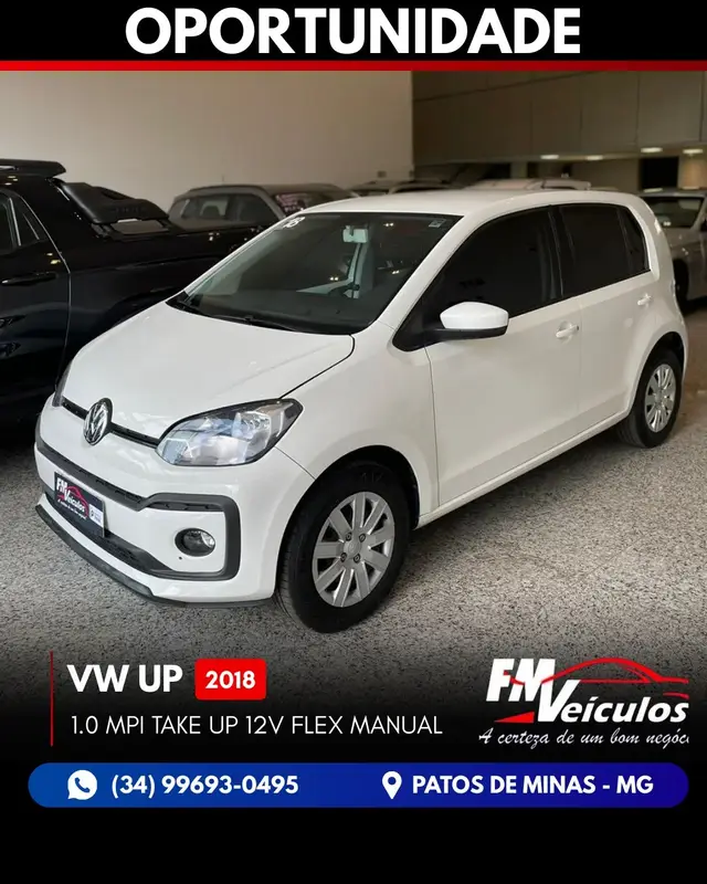 Carro Volkswagen Up! 2018 1.0 12v E-Flex take up! 4p