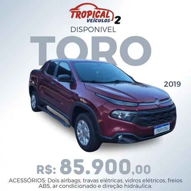 Carro Fiat Toro 2019 Endurance 1.8 AT6 FLEX (Aut)