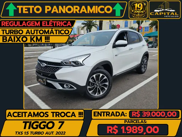 Carro CAOA Chery Tiggo 7 2022 TXS 1.5