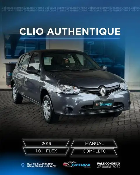 Carro Renault Clio 2016 Expression 1.0 16V (Flex)