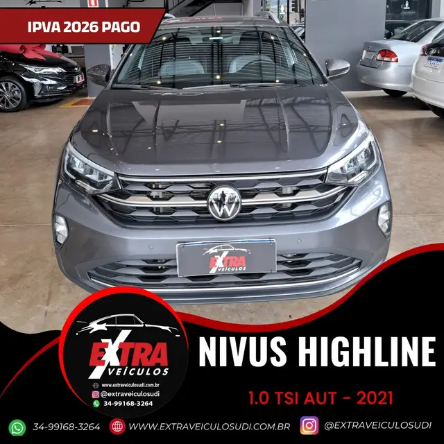 Carro Volkswagen Nivus 2021 Highline 1.0 Turbo (Aut.)