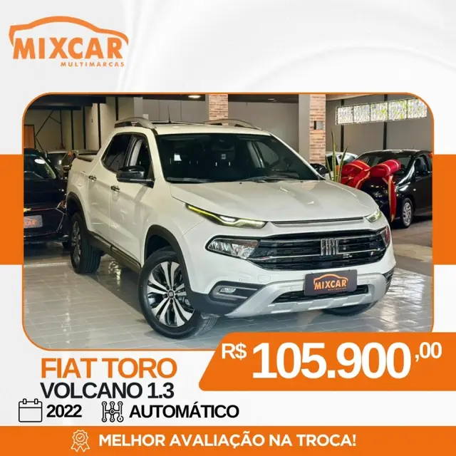 Carro Fiat Toro 2023 Volcano 1.3