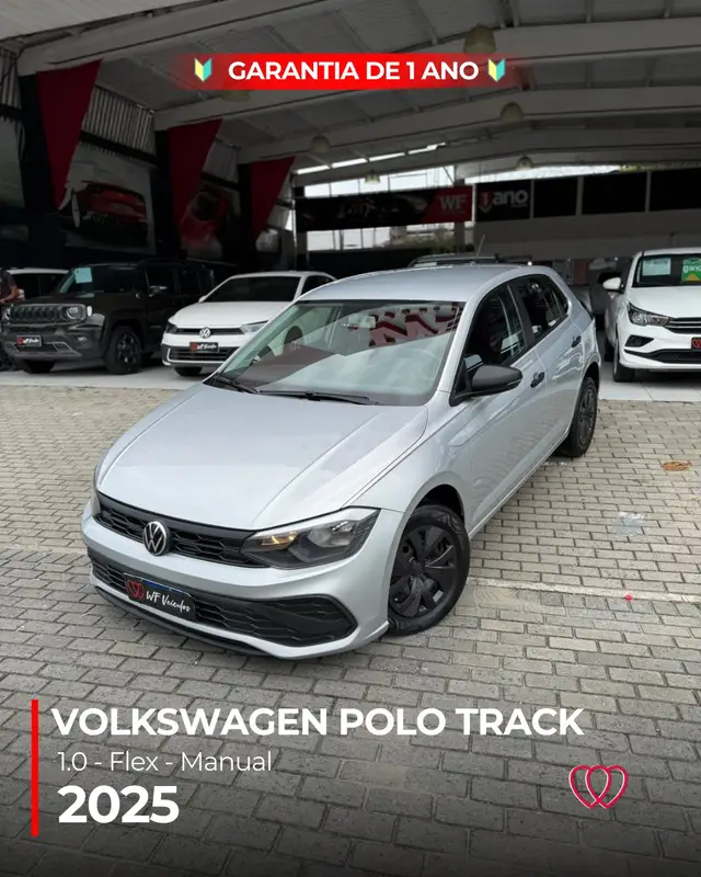 Carro Volkswagen Polo 2025 Track 1.0 Flex 12V 5p