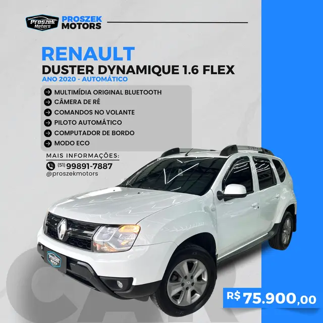 Carro Renault Duster 2020 1.6 16V SCe Dynamique CVT (Flex)