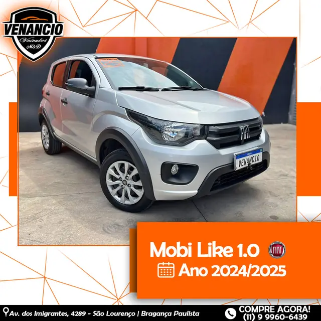 Carro Fiat Mobi 2025 Like 1.0