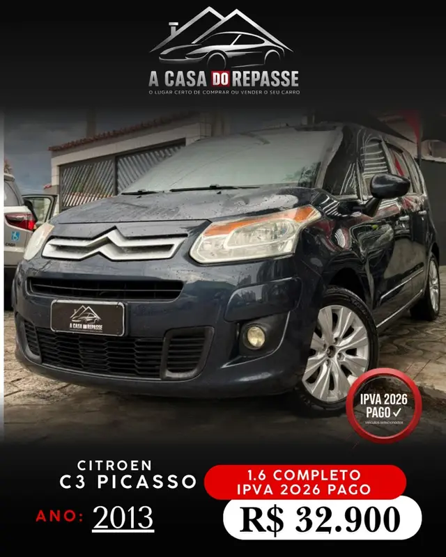 Carro Citroën C3 Picasso 2012 GL 1.6 16V (Flex)