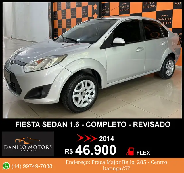 Carro Ford Fiesta Sedan 2014 SE 1.6 Rocam (Flex)
