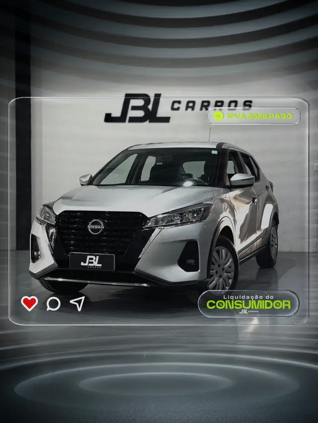 Carro Nissan Kicks 2024 Active 1.6 (Flex)