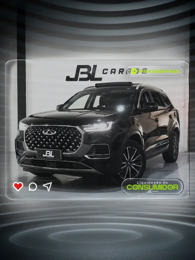 Carro CAOA Chery Tiggo 8 Pro 2023 Hybrid 1.5 Turbo