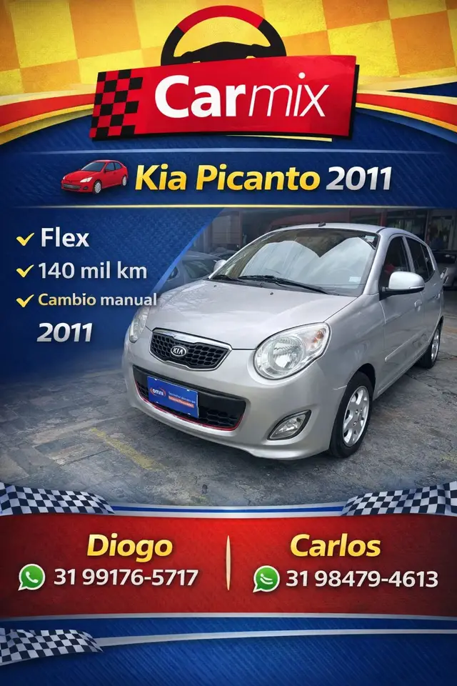 Carro Kia Picanto 2011 EX 1.0 (Flex)