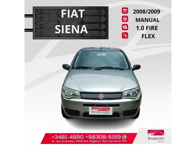 Carro Fiat Siena 2009 ELX 1.4 8V (Flex)