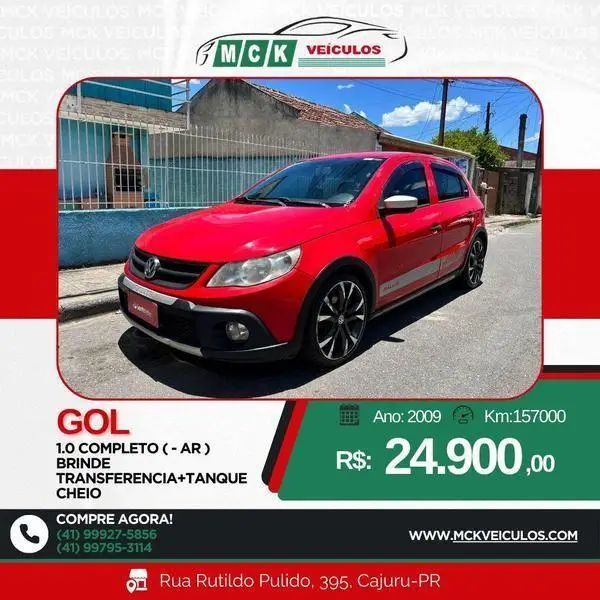 Carro Volkswagen Gol 2009 1.0 (G4) (Flex) 2p