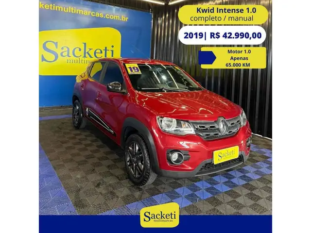 Carro Renault Kwid 2019 Intense 1.0 12v SCe (Flex)