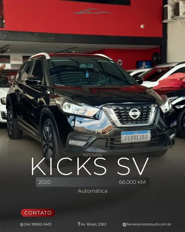Carro Nissan Kicks 2020 1.6 SV CVT (Flex)