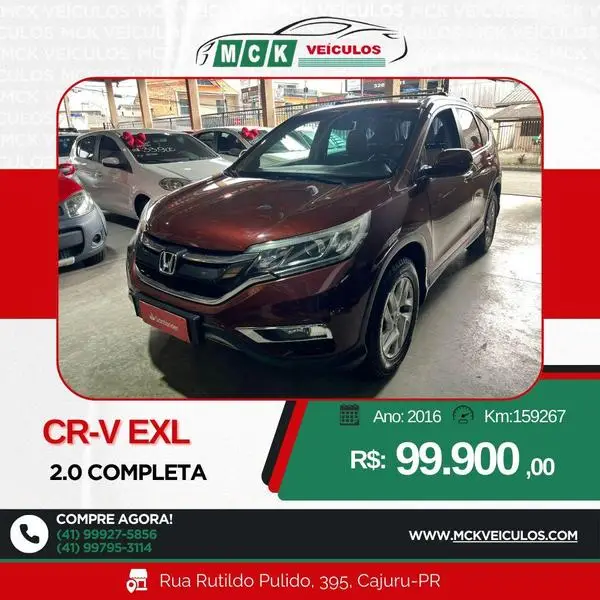 Carro Honda CR-V 2016 EXL 2.0 16v 4x4 FlexOne (Aut)