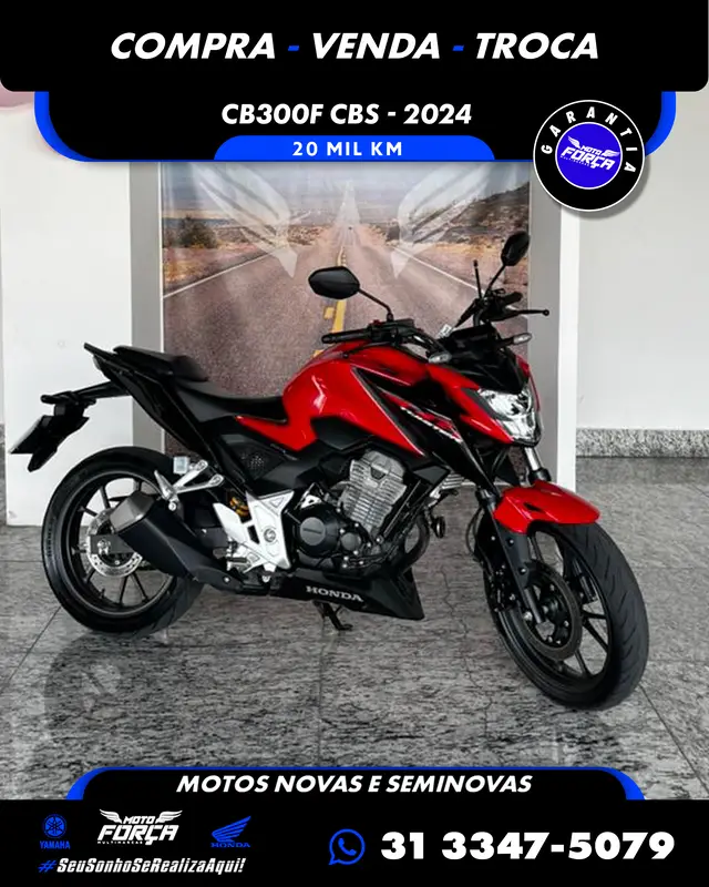 Moto Honda CB 300F Twister 2024 (CBS)