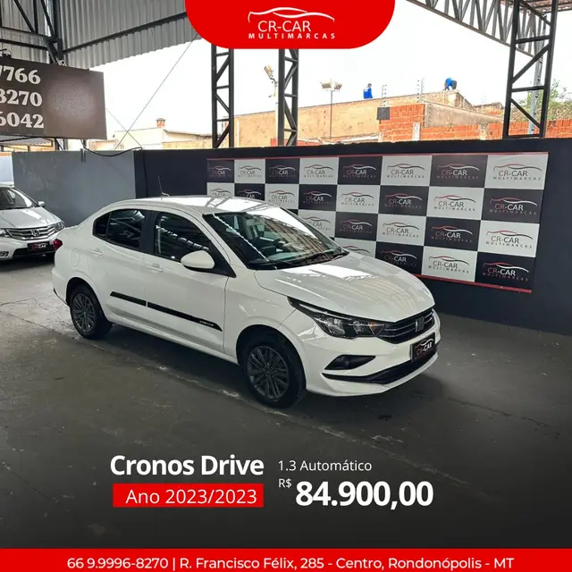 Carro Fiat Cronos 2023 Drive 1.3 (Flex) AT