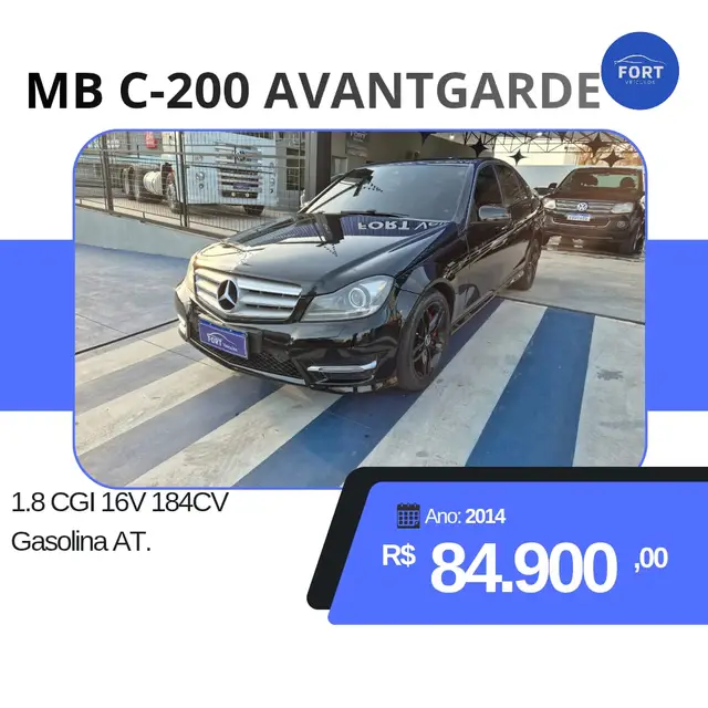 Carro Mercedes-Benz C 200  2014 Avantgarde 1.8 CGI Turbo