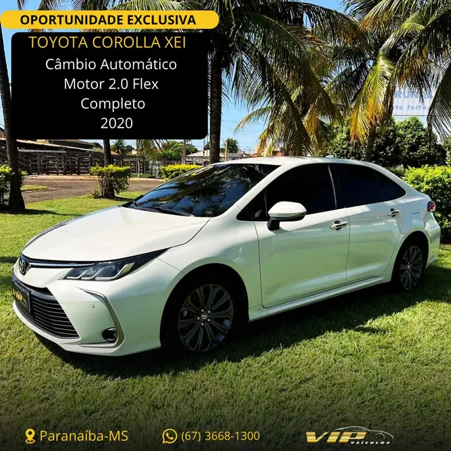 Carro Toyota Corolla 2020 2.0 XEi Multi-Drive S (Flex)