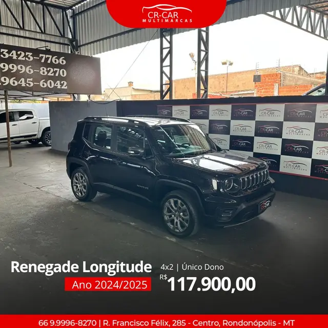 Carro Jeep Renegade 2025 Longitude T270 1.3 Turbo 4x2