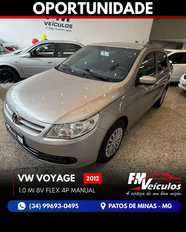Carro Volkswagen Voyage 2012 1.0 Total Flex