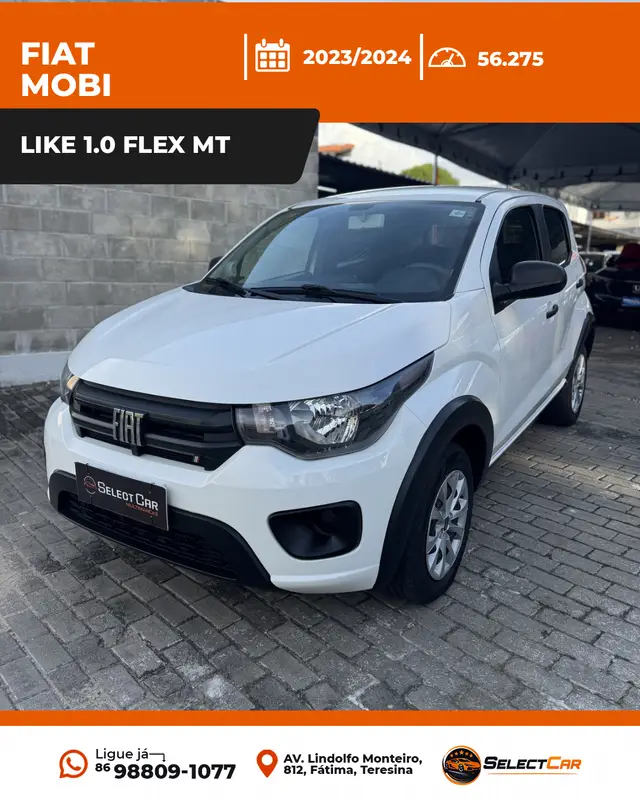 Carro Fiat Mobi 2024 Like 1.0