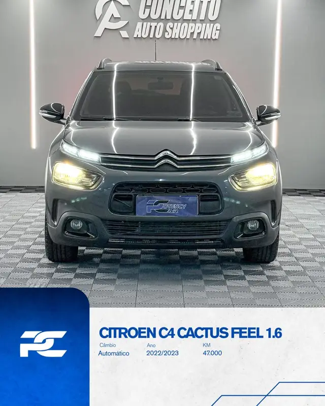 Carro Citroën C4 Cactus 2023 1.6 Feel (Aut) (Flex)