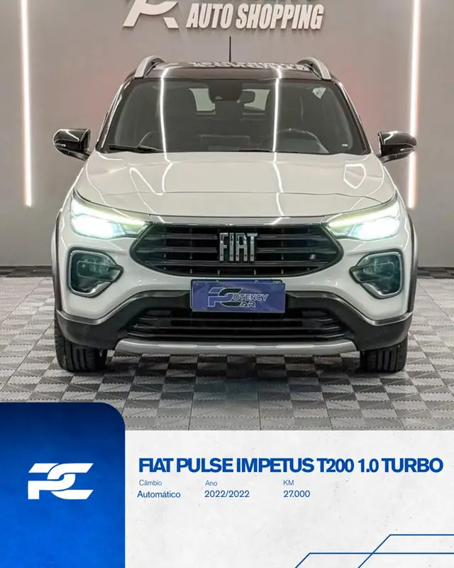 Carro Fiat Pulse 2022 Impetus 200 Turbo (flex) (aut)