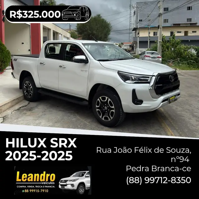 Carro Toyota Hilux Cabine Dupla 2025 SRX 4x4 2.8 Diesel