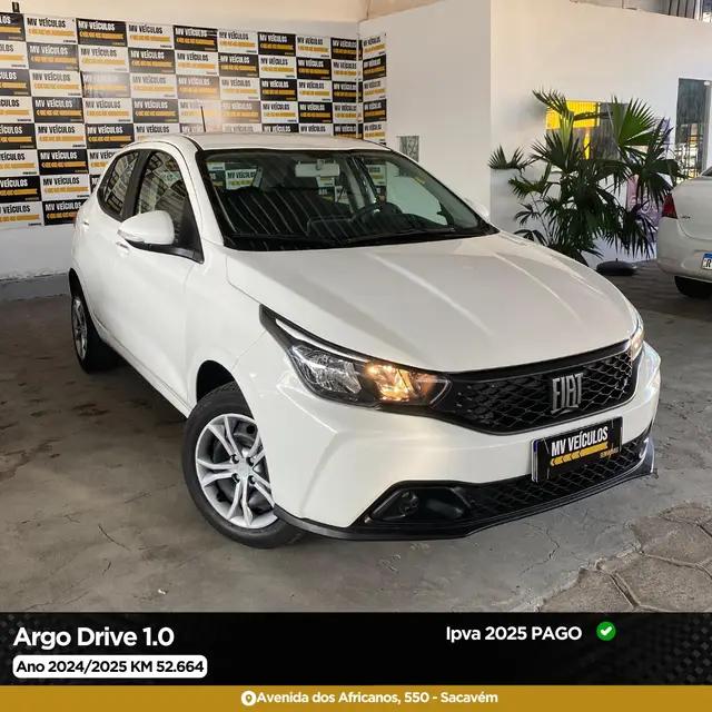 Carro Fiat Argo 2025 Drive 1.0