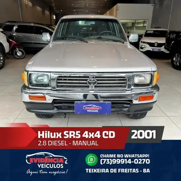 Carro Toyota Hilux Cabine Dupla 2001 Hilux SR5 4x4 2.8 (cab. dupla)