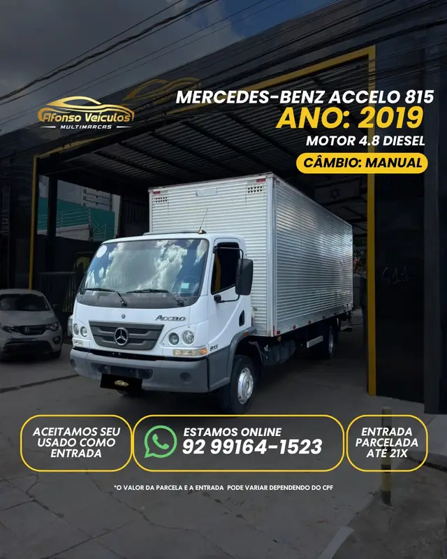 Caminhão Mercedes-Benz Accelo 2019 815/44