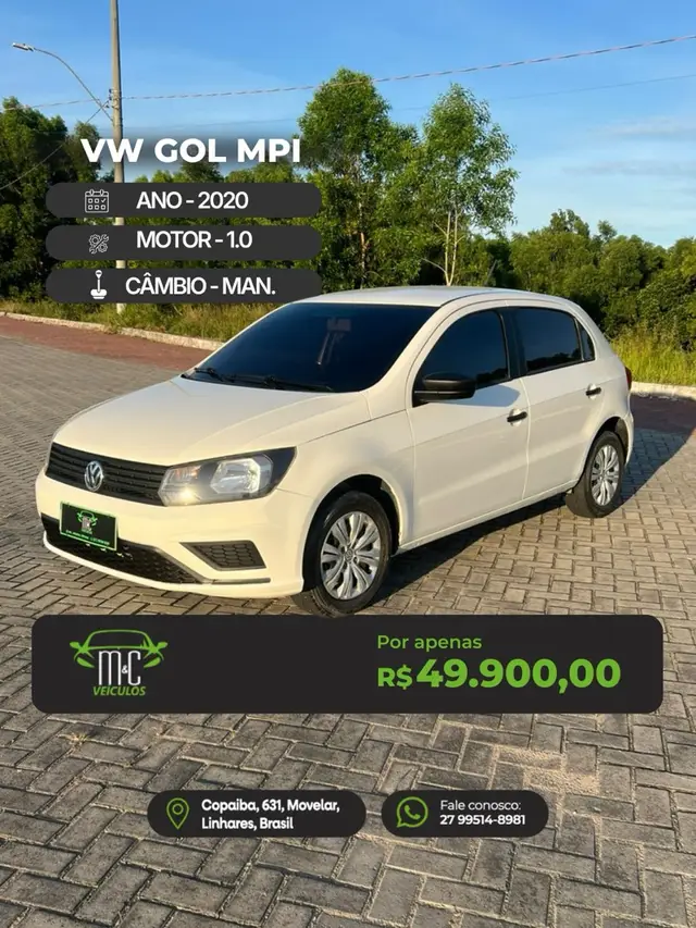 Carro Volkswagen Gol 2020 1.0 12v (Flex)