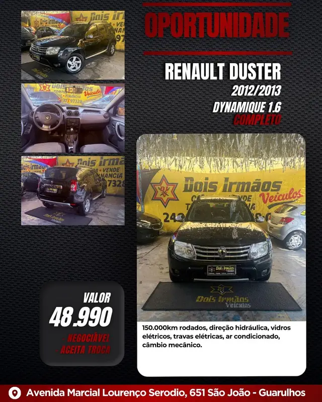 Carro Renault Duster 2013 1.6 16V Dynamique (Flex)