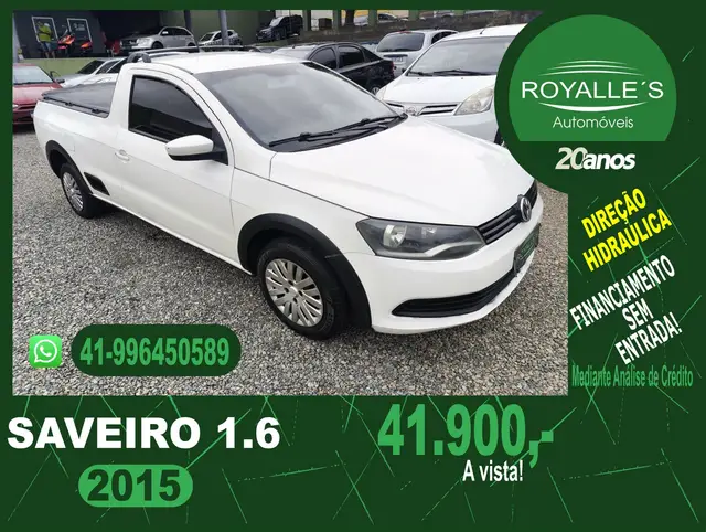 Carro Volkswagen Saveiro 2015 1.6 Startline CS (Flex)