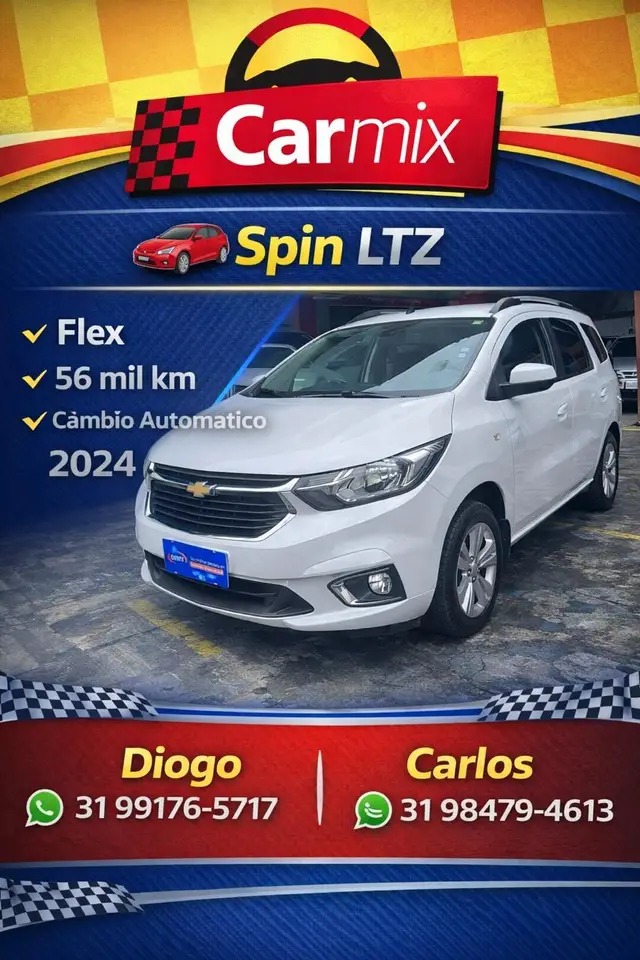 Carro Chevrolet Spin 2024 Premier 1.8 (Aut.)