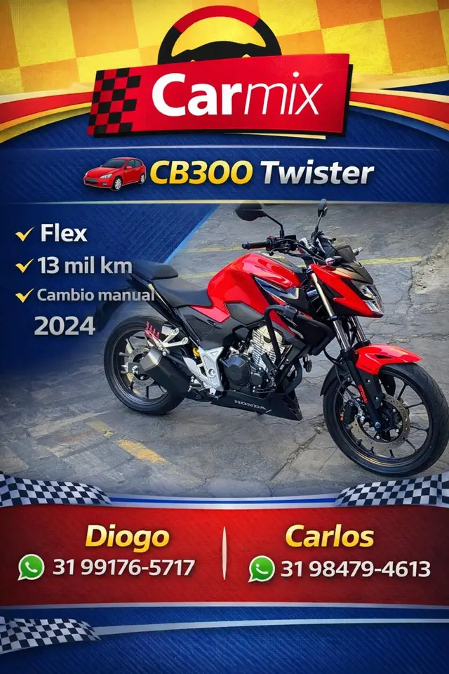 Moto Honda CB 300F Twister 2024 Standard