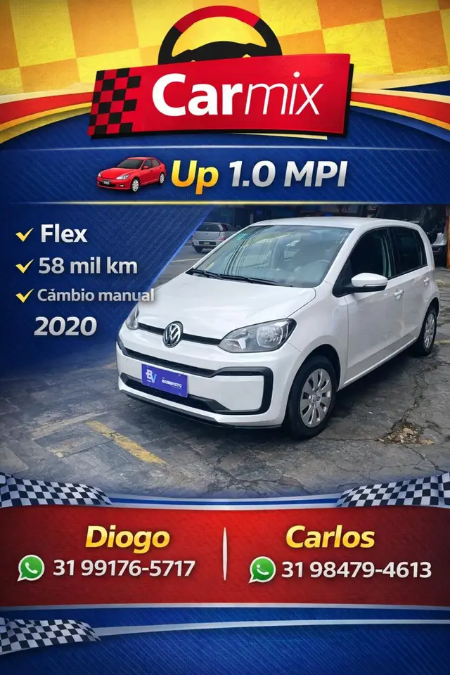 Carro Volkswagen Up! 2020 1.0 MPI (Flex)