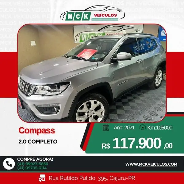 Carro Jeep Compass 2021 2.0 Limited (Aut) (Flex)