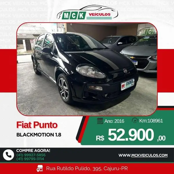 Carro Fiat Punto 2016 Attractive 1.4 (Flex)