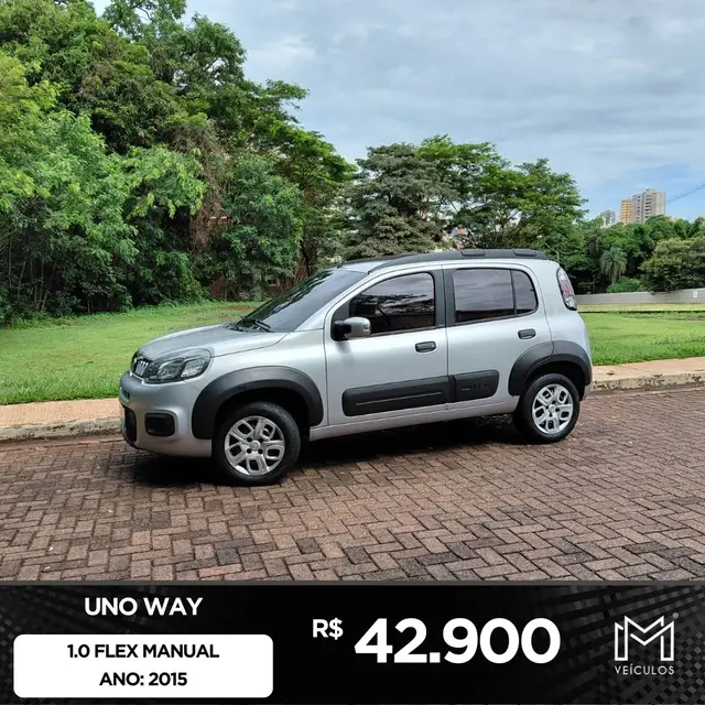 Carro Fiat Uno 2015 Way 1.0 8V (Flex) 4p
