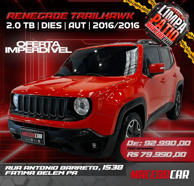 Carro Jeep Renegade 2016 Trailhawk 2.0 TDI 4x4 (Aut)