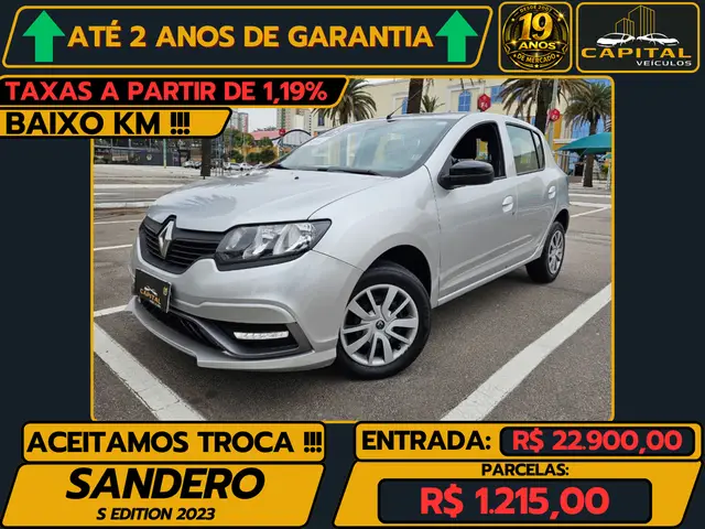 Carro Renault Sandero 2023 S Edition 1.0 12v (Flex)