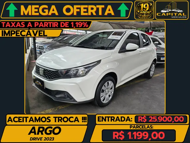 Carro Fiat Argo 2023 Drive 1.0 (Flex)