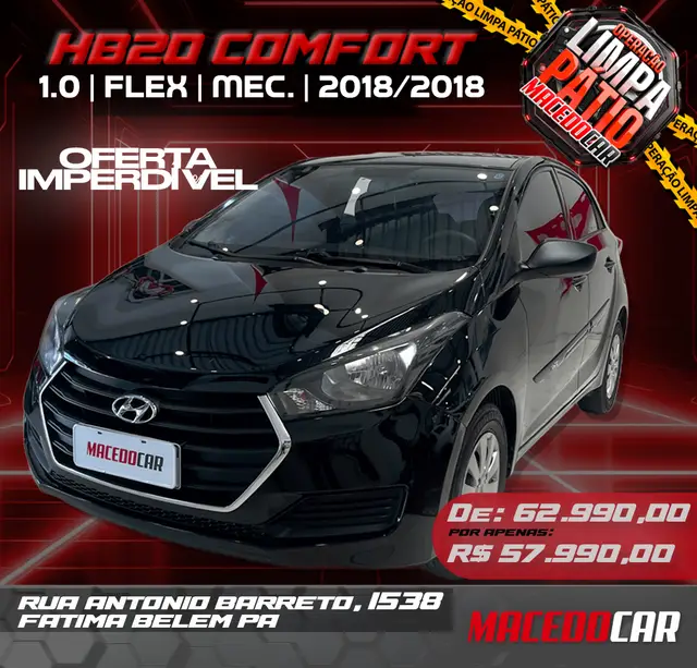 Carro Hyundai HB20S 2019 1.0 Unique (Flex)