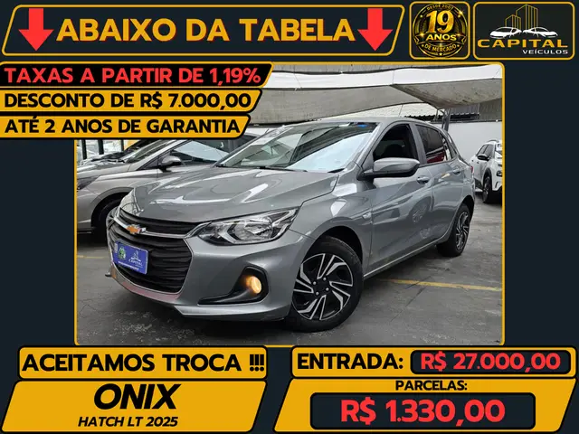 Carro Chevrolet Onix 2025 LT 1.0