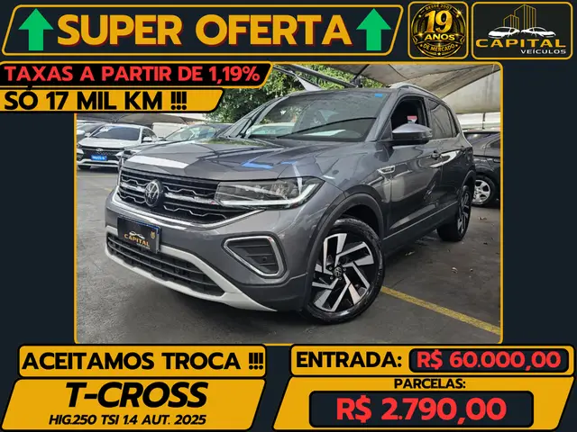 Carro Volkswagen T-Cross 2025 1.4 TSI Highline (Aut) (Flex)
