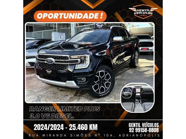 Carro Ford Ranger Cabine Dupla 2024 Limited+ 3.0