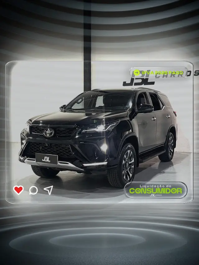 Carro Toyota SW4 2024 SRX Platinum 2.8 Turbodiesel 4x4 (Aut.) (7 Lugares)